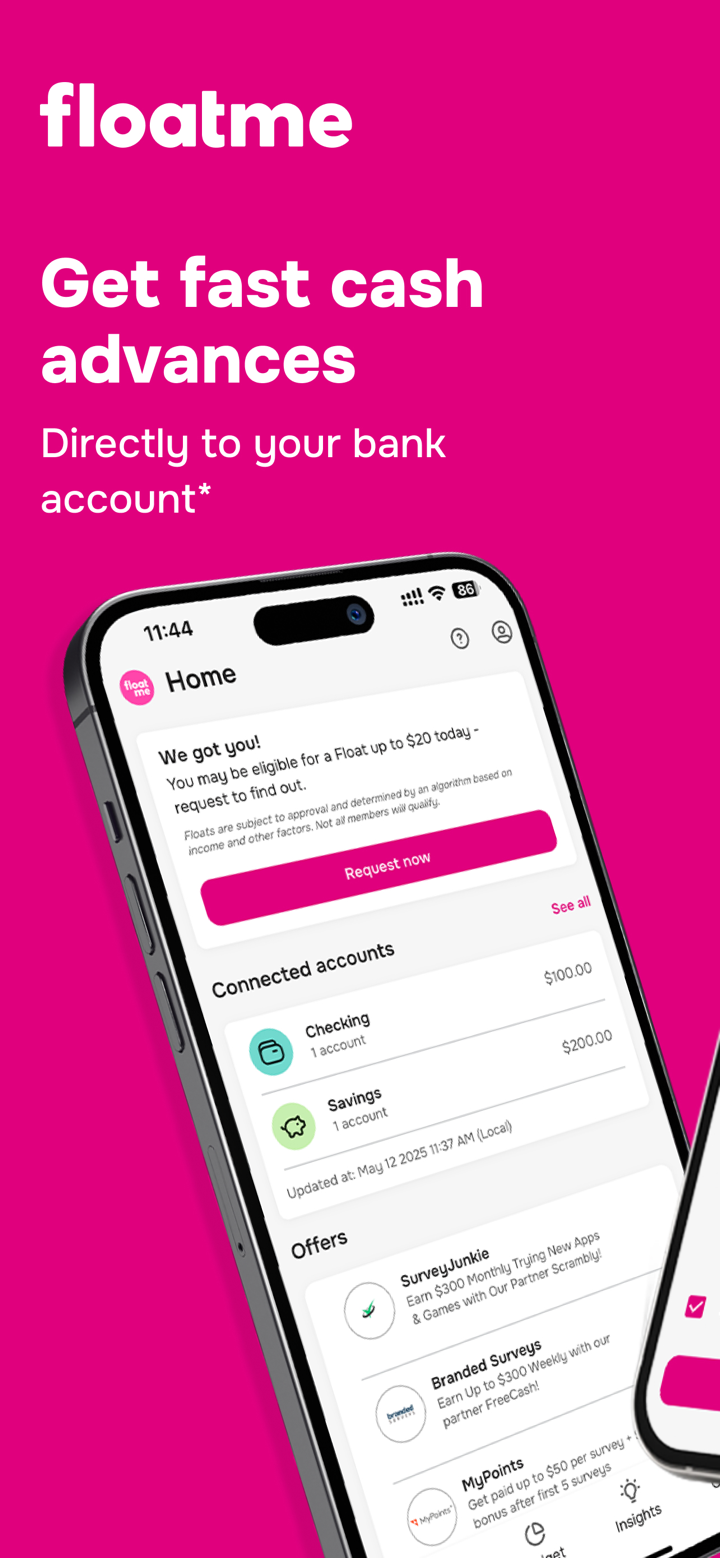 FloatMe: Easy Cash Advances screenshot 1