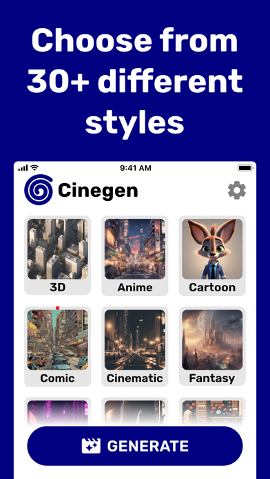 AI Video Generator - Cinegen Screenshot 2 - AppWisp.com AI Video Generator - Cinegen Screenshot 2 - AppWisp.com