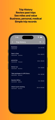 MileHawk: Mileage Log Tracker screenshot