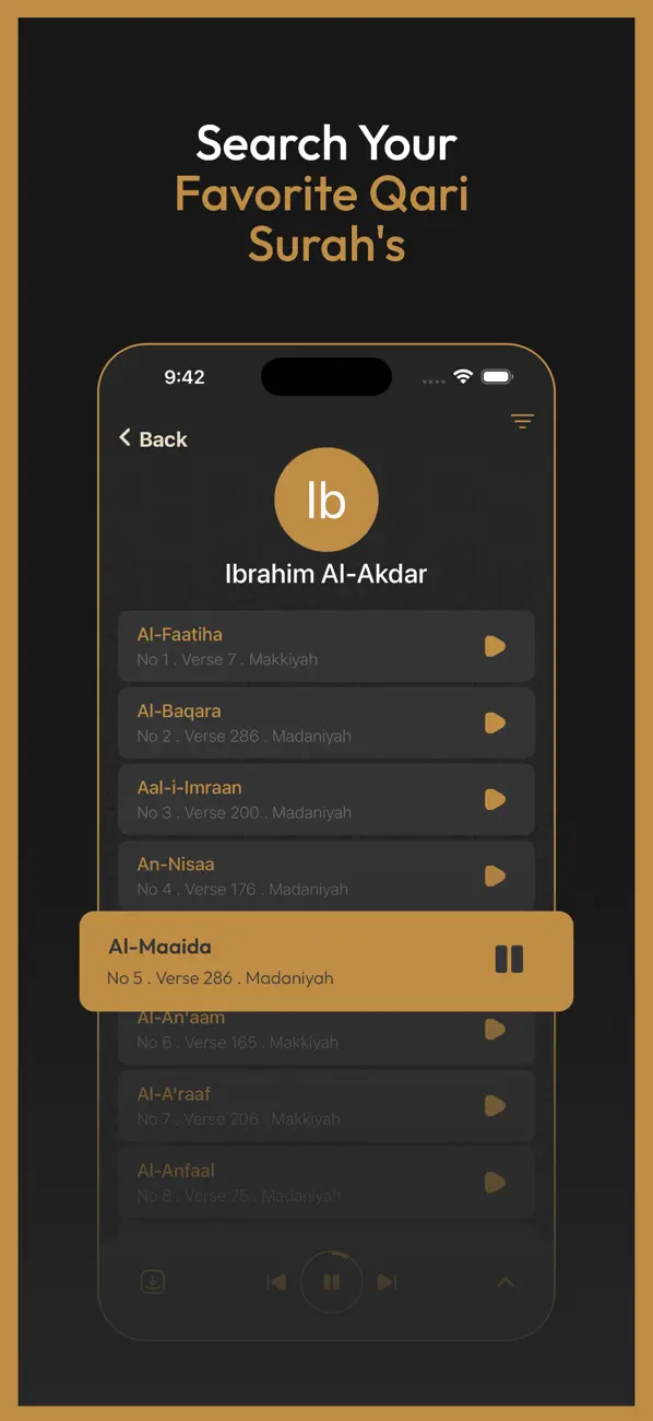 Screenshot #3 pour Al Quran Al Kareem Audio