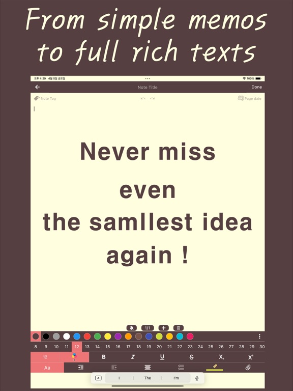 ZZinNote - for memo,notes,todo