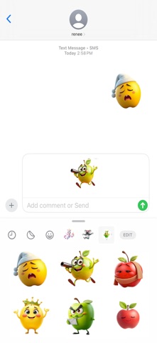浮动苹果贴纸 screenshot
