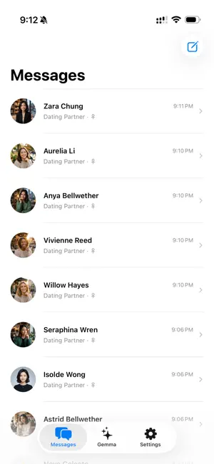 Gemholic: AI Companion Chat screenshot 1