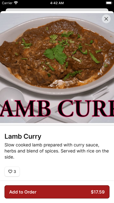 P.K Curry House Screenshot 3 - AppWisp.com P.K Curry House Screenshot 3 - AppWisp.com