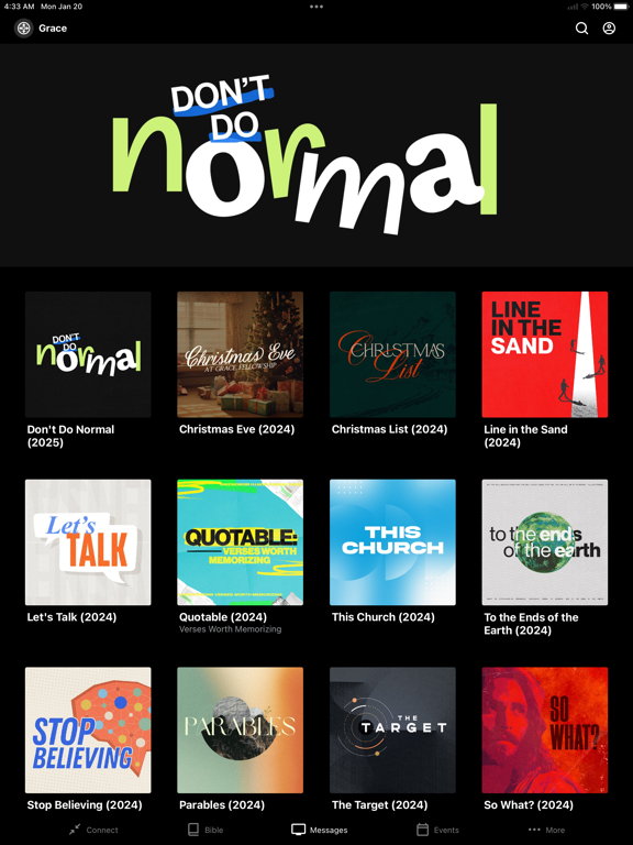 Grace Fellowship iPad screenshot 2 - Lifestyle app