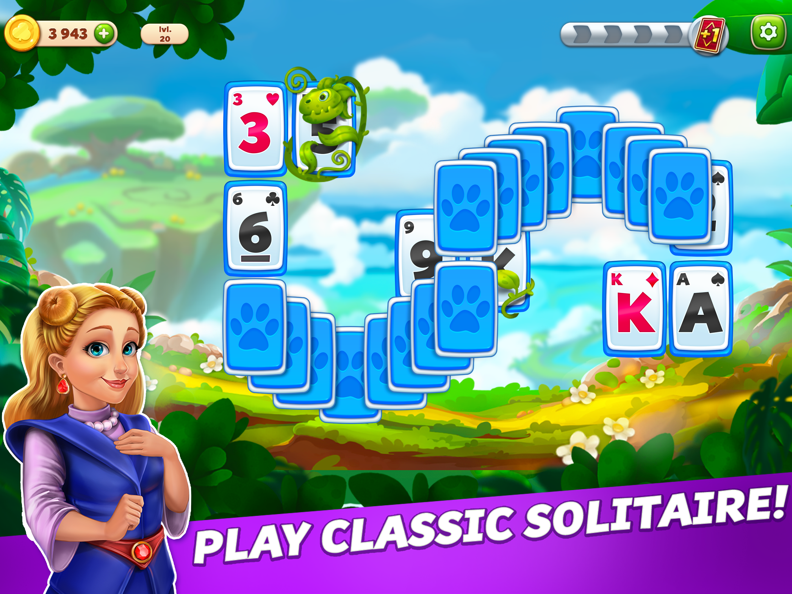 Solitaire Card TriPeaks Trip