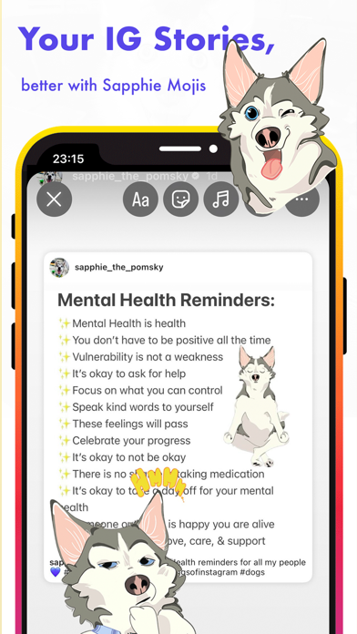 SapphieMoji - Sapphie Pomsky Screenshot