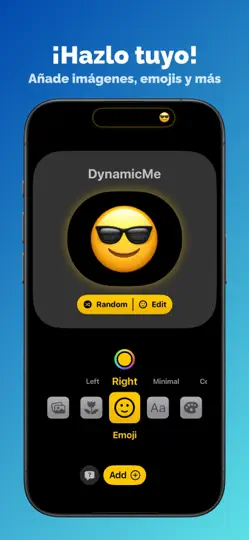 Captura de pantalla de DynamicMe en iPhone 2
