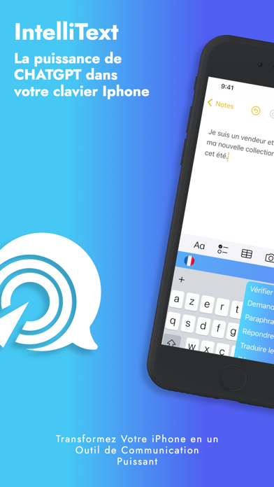 Screenshot #1 pour IntelliText : Assistant IA