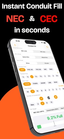 Conduit Fill Calc Screenshot 1 of 8