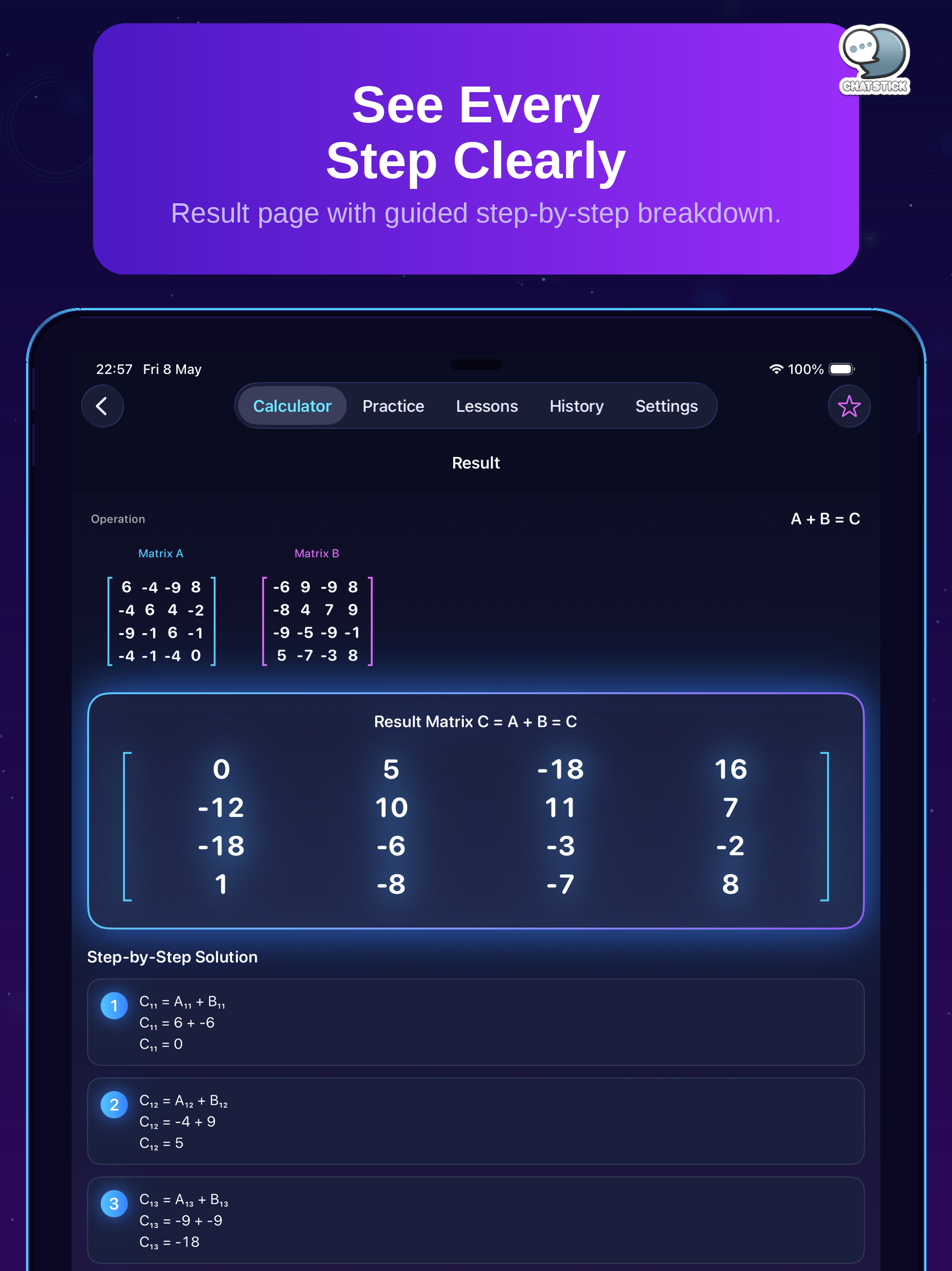 Matrix Calculator: Learn Solve