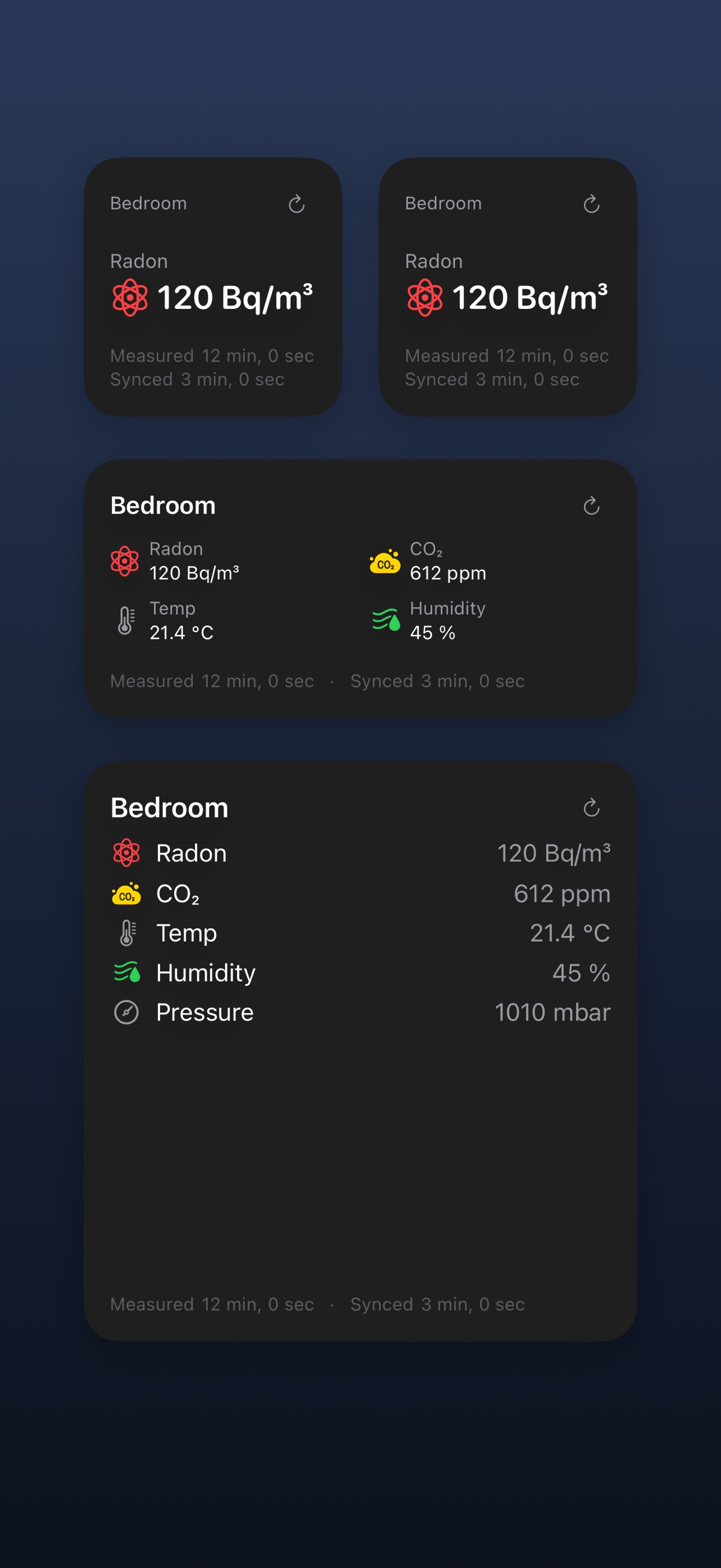 Screenshot 1 of LuftDings: Air Quality Widgets