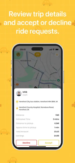Just Taxis Hereford Driver screenshot 2