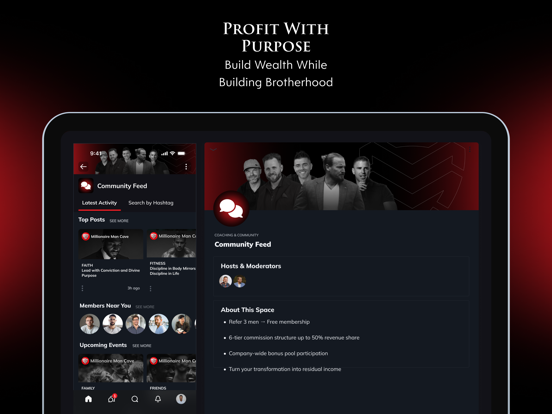 Millionaire Man Cave iPad screenshot 4 - Social Networking app