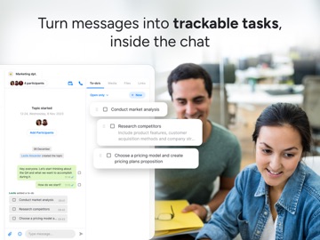 Zenzap: Professional Work Chat iPad screenshot