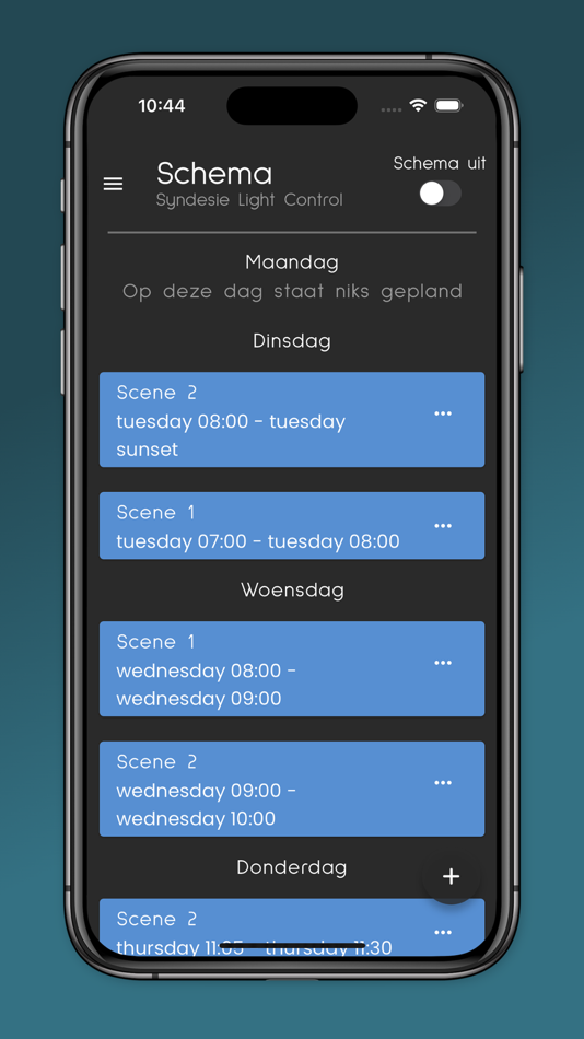 #2. Syndesie Light Control (iOS) Podle: Frank de Vos