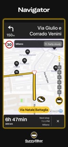 SunnyBiker - GPS + weather screenshot