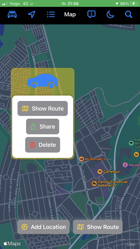 #2. Find My Car Spot- Car Finder (iOS) Bởi: Monchak Taras