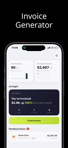 Invoice maker: Payment tracker Screenshot 1 of 5