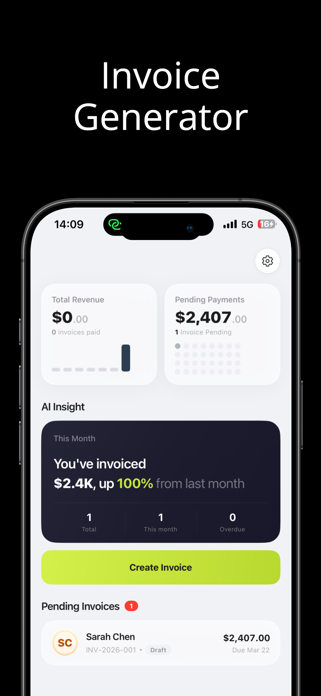 Invoice maker: Payment tracker Screenshot 1 of 5