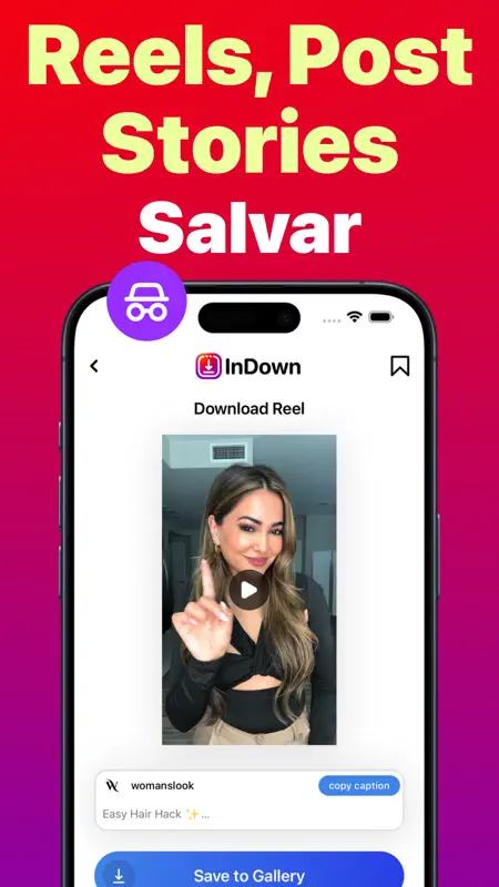 InDown: Baixar Reels Vídeos HD screenshot 2 of 7