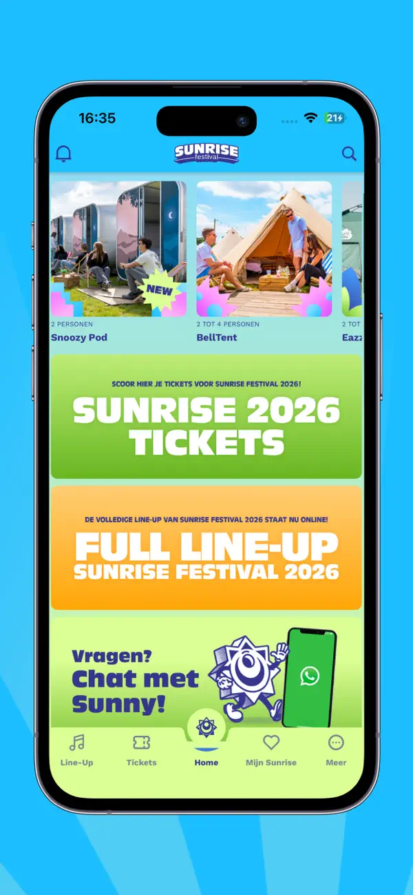 Screenshot #1 pour Sunrise Festival BE