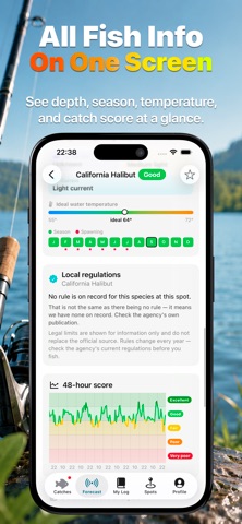 Catch: Fishing Forecast iPhone screenshot 6