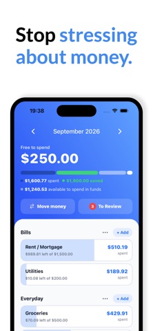 TapSheet: Budget App iPhone screenshot 1