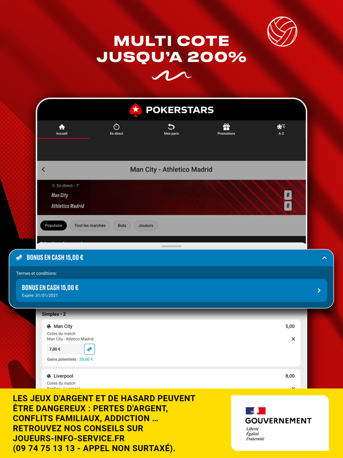 PokerStars Paris Sportifs