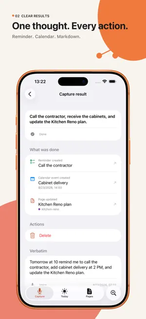 Second Brain: Voice to Action screenshot 2
