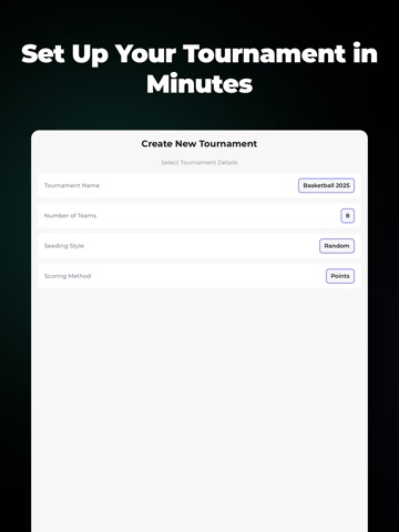 Bracket Maker: Team Tournament iPad screenshot