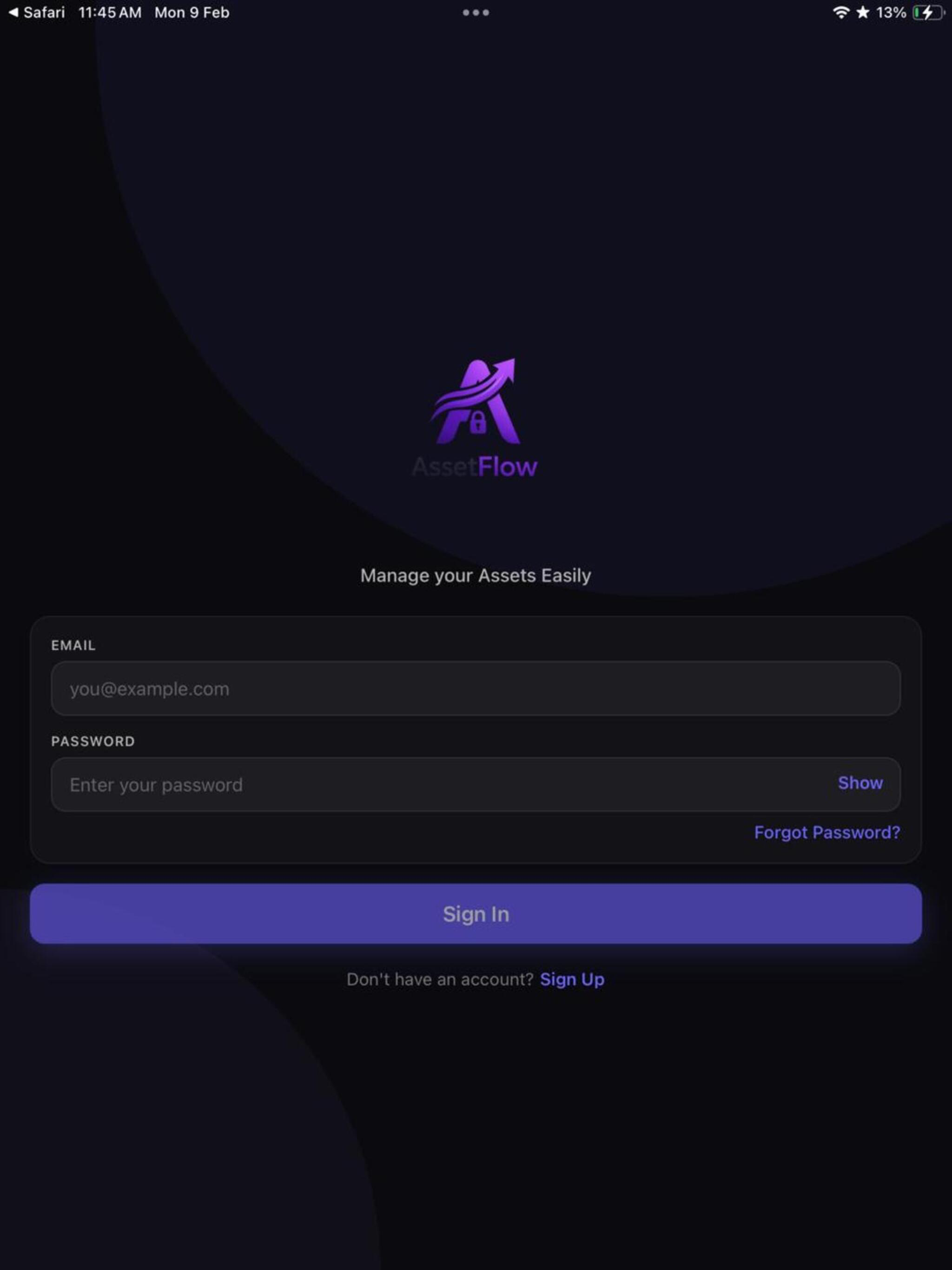 AssetFlow - Asset Manager