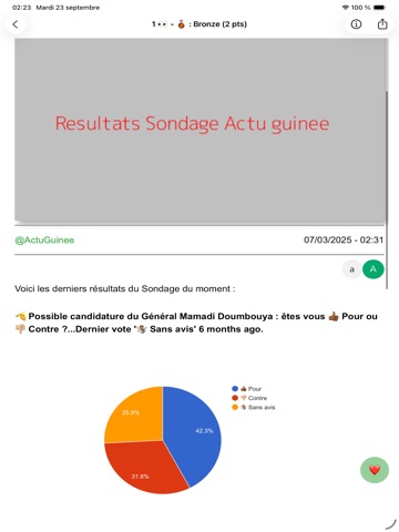 Actu Guinée - infos complètes iPad screenshot