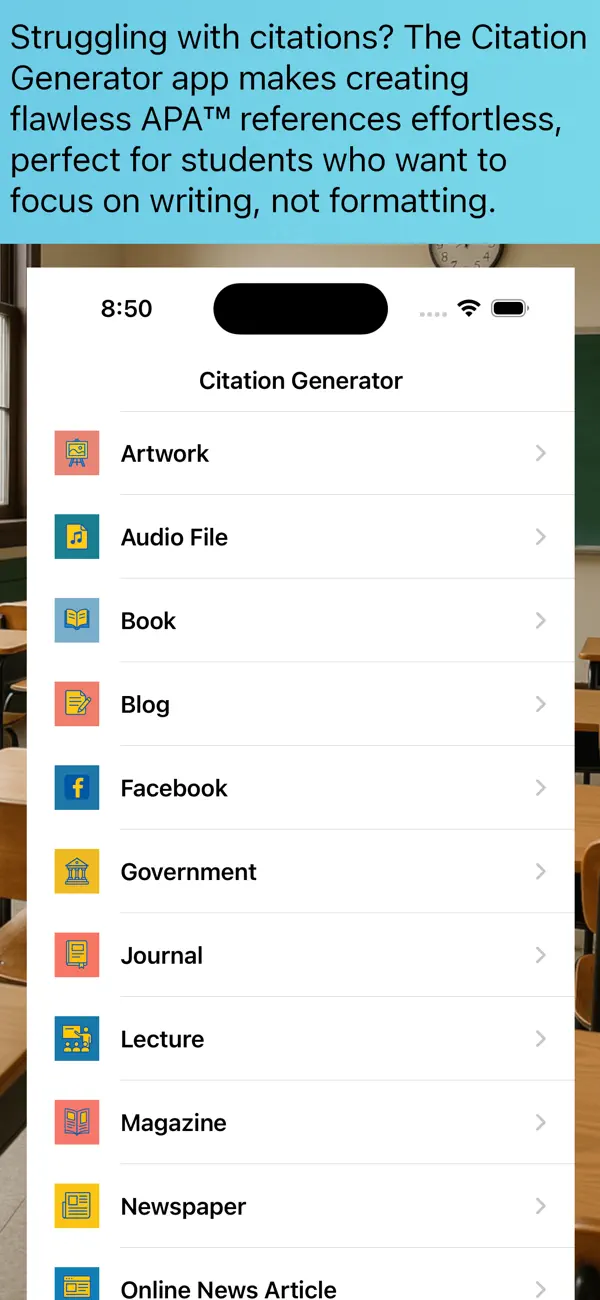 Screenshot #1 pour Citation Generator
