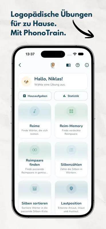 PhonoTrain - Logopädie App screenshot 1 of 10