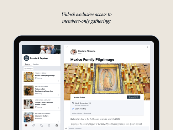 Legatus Connect iPad screenshot 2 - Social Networking app