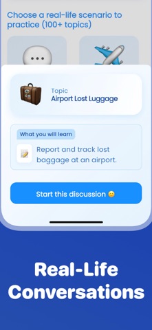 Fluenzy: AI English Tutor iPhone screenshot