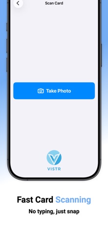Vistr Business Card Scanner screenshot