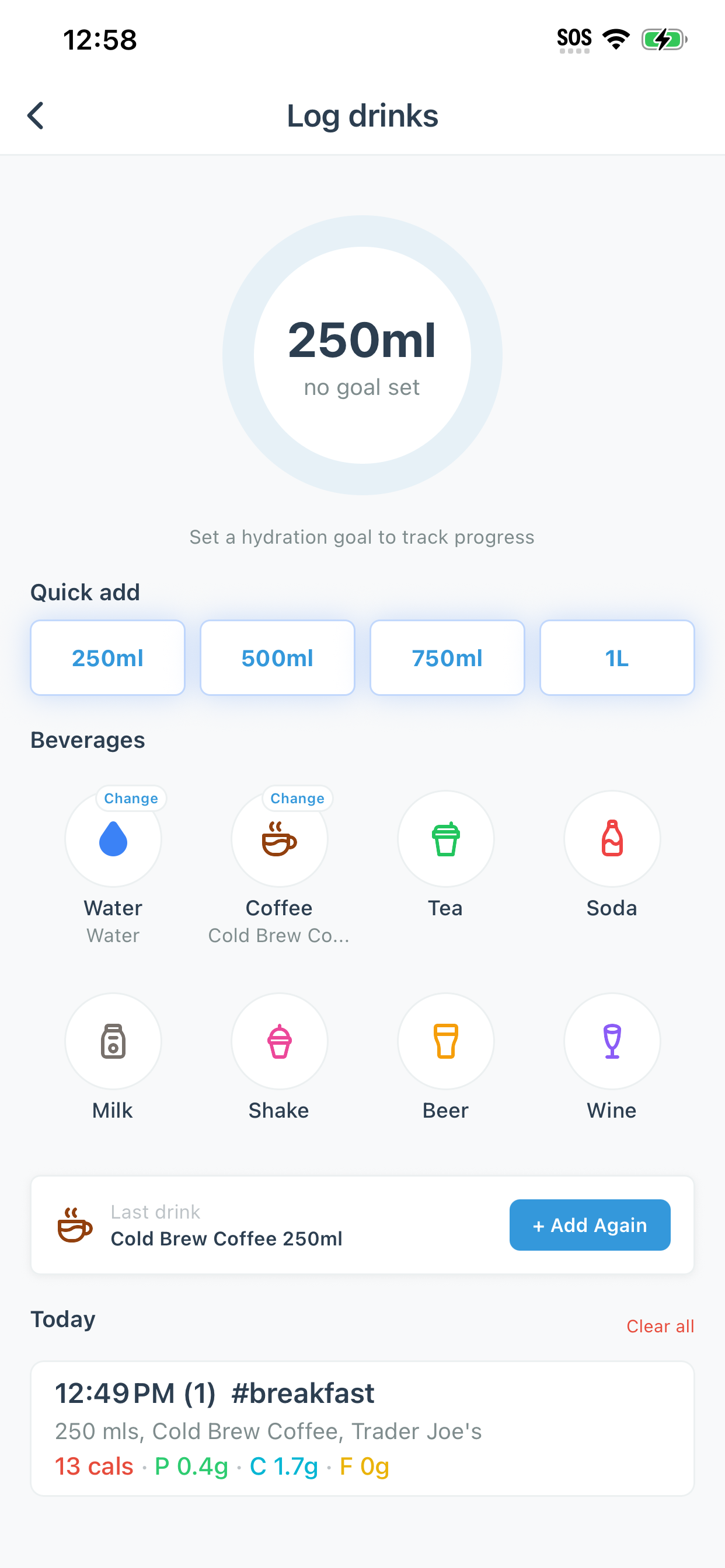 Macro Tracker - VitalOS