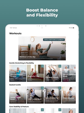 Home Workout For Seniors iPad screenshot