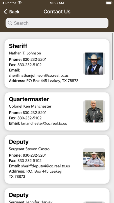 Real County Sheriff's Office Screenshot