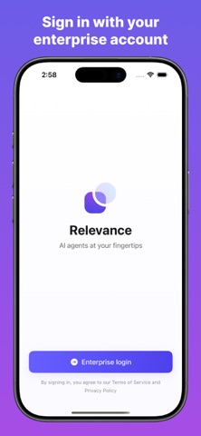 Relevance iPhone screenshot