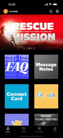 Vineyard Community Church iPhone screenshot