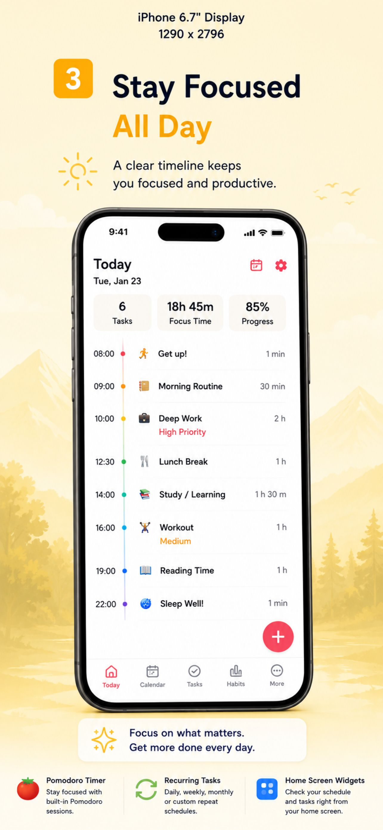 Todo Planner & Daily Timeline screenshot 3