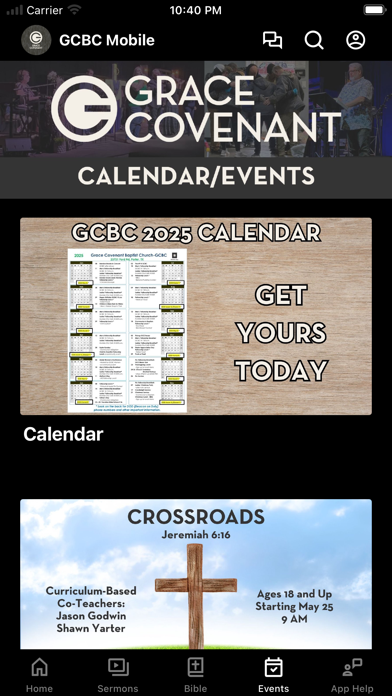 Grace Covenant Baptist Church Screenshot