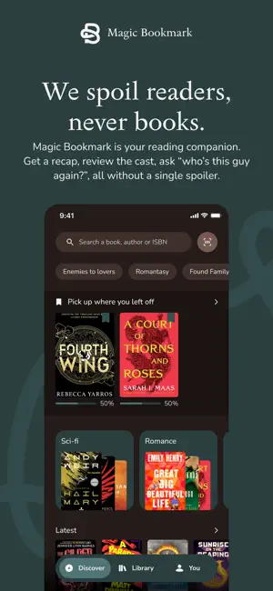 Magic Bookmark: Book Recaps screenshot 1