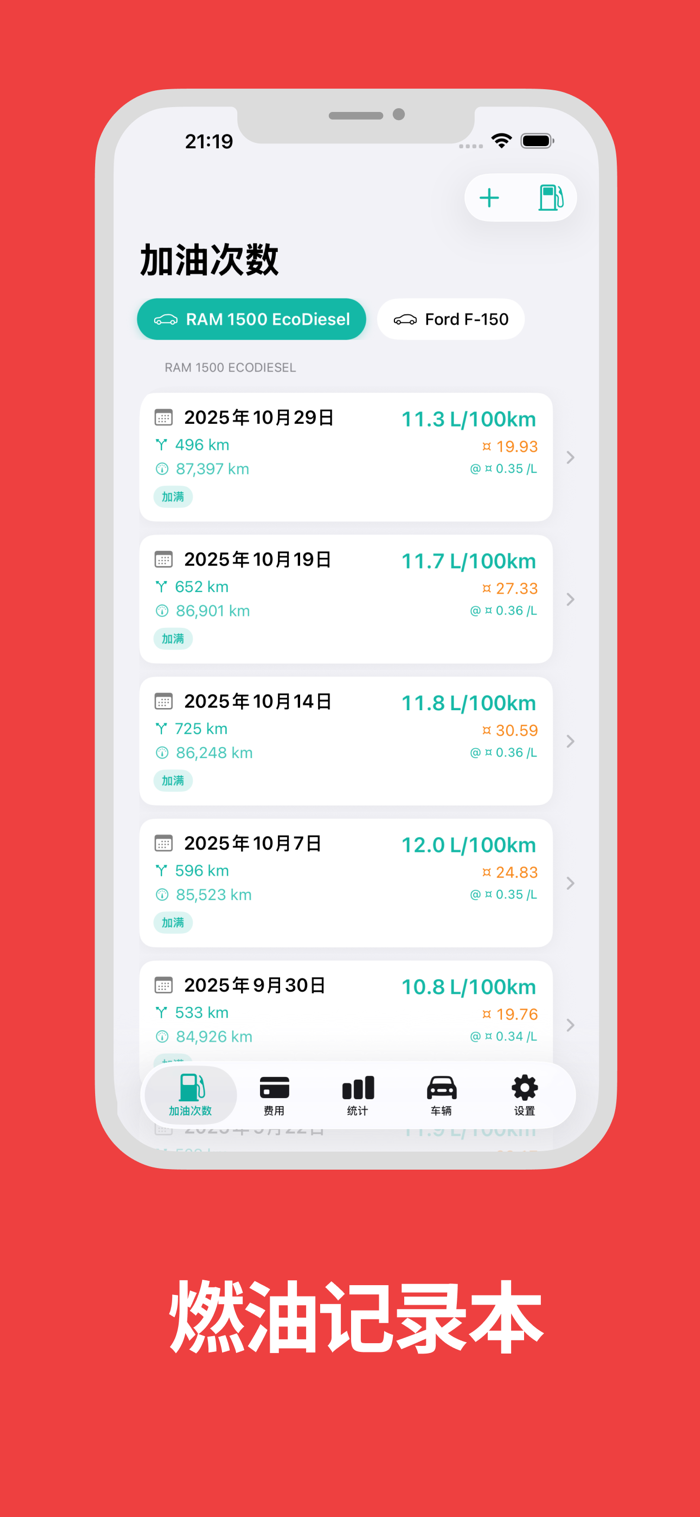 Fuel - 油耗追踪与管理