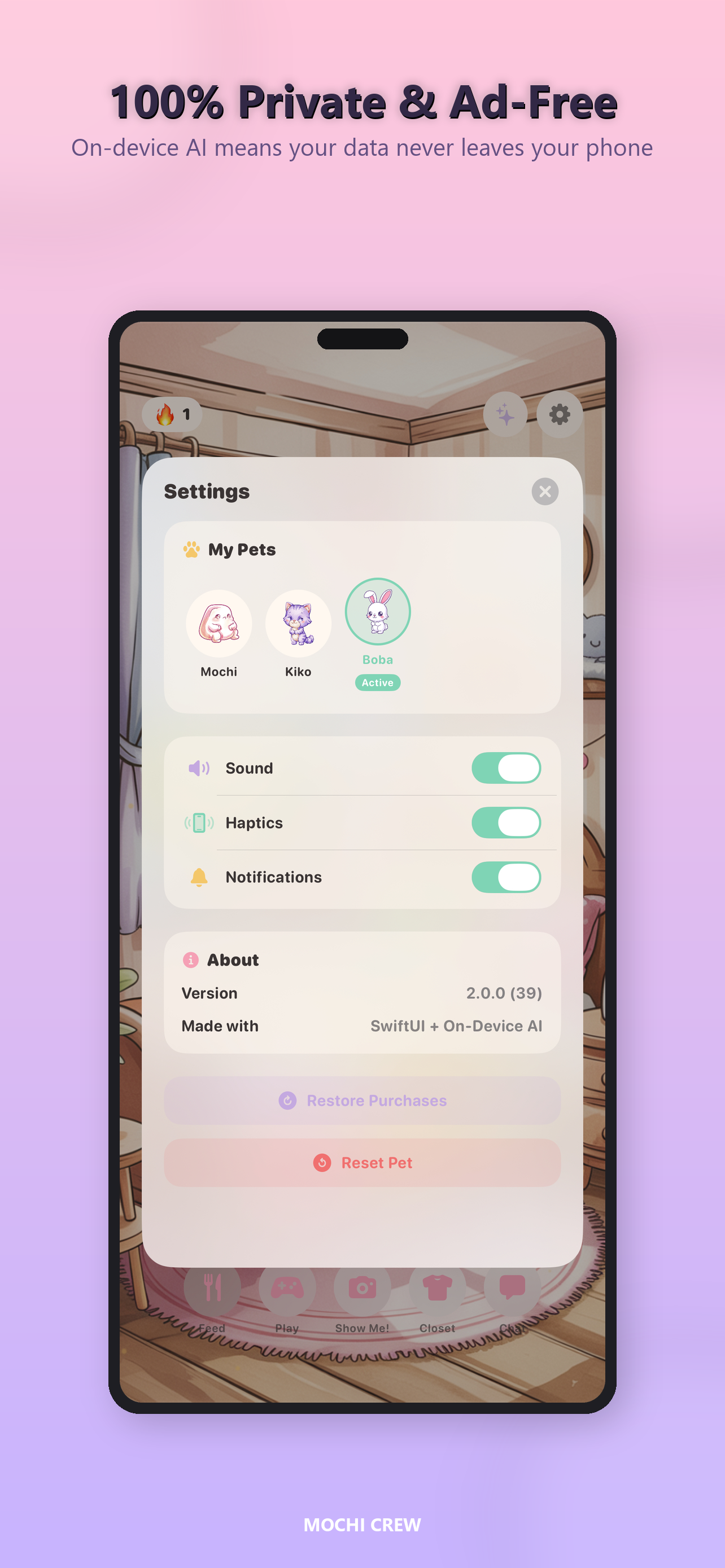 Mochi Crew: Cute AI Pocket Pet