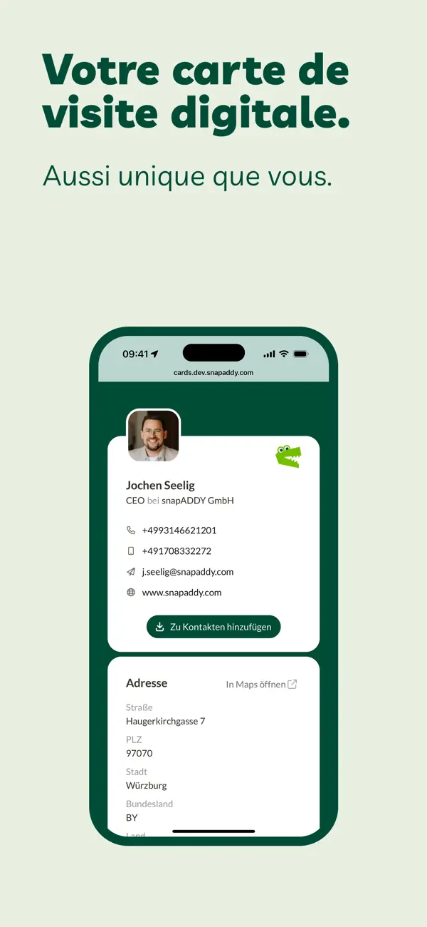 Screenshot #3 pour BusinessCards de snapAddy