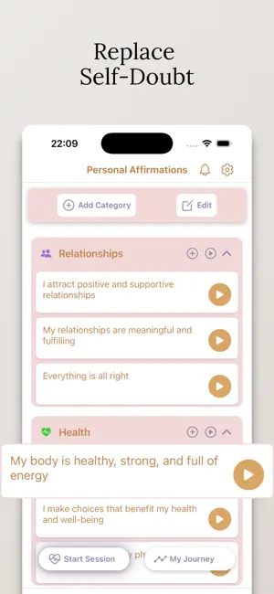 Listen Affirmation: Growth AI screenshot 1